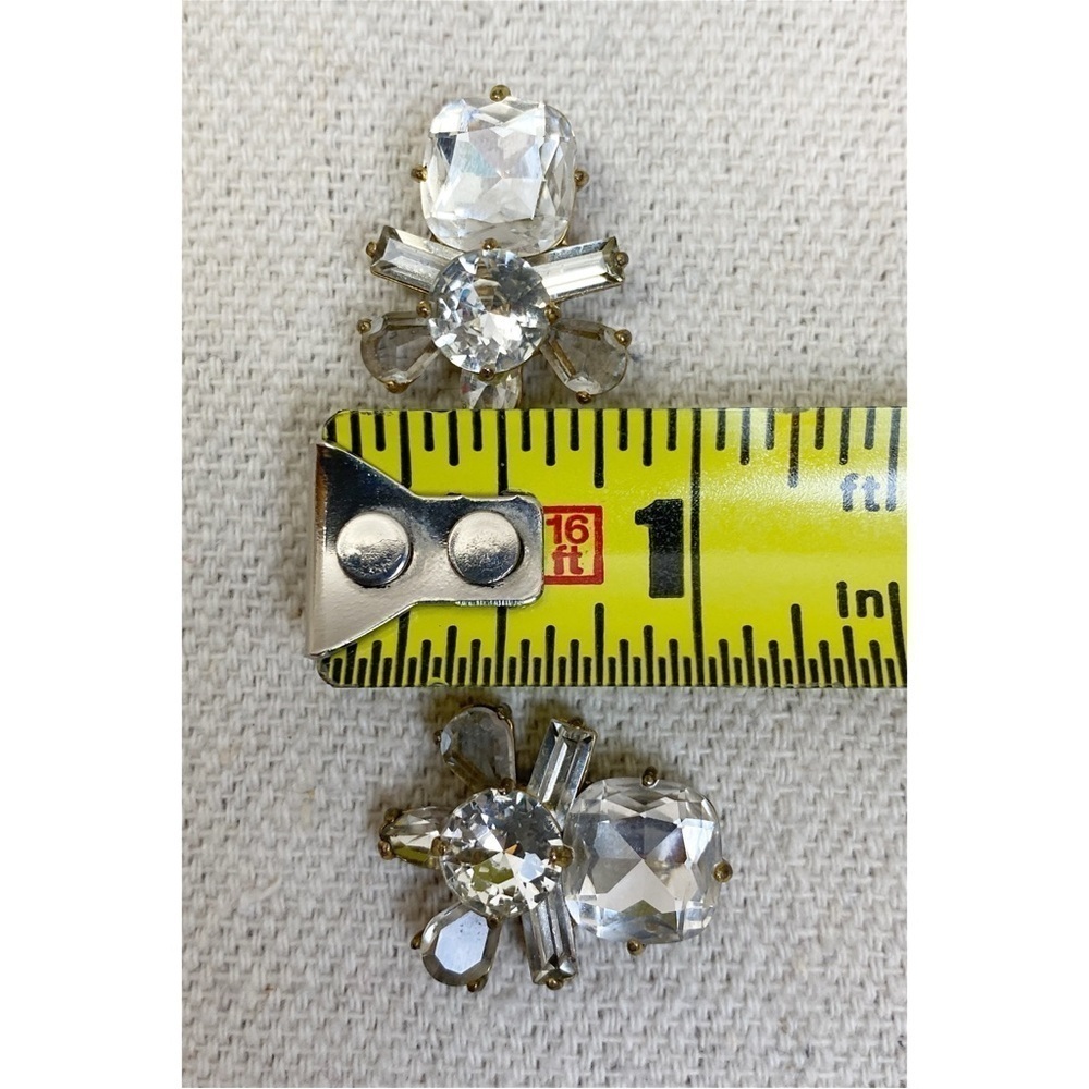 J Crew Rhinestone Cluster Earrings - Picture 3 of 3